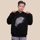 Xinjiang Cotton Popular Loose Leisure Wash Hooded Fashion Brand Watch Printing Trend Hip Hop Couple Men'S Sweater