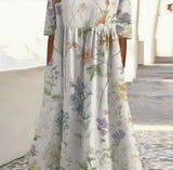 New Stylish Casual Striped V-Neck Elegant Dress