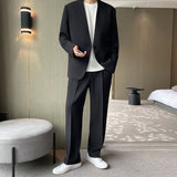 Conjunto de traje casual para hombre estilo coreano juvenil