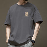 T-shirt décontracté haut de gamme pour homme, confortable et polyvalent