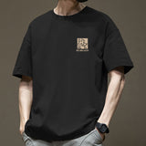 T-shirt décontracté haut de gamme pour homme, confortable et polyvalent