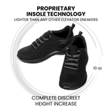 CALTO - Q216 - 2.8 Inches Taller (Black/Grey) - Ultra Lightweight