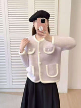 AutumnWinter New Arrival French Chic Mink Fur High-End Elegant Knitted Cardigan